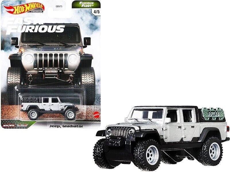 Hot Wheels Jeep Gladiator Fast & Furious 1:64 Real Riders blanco - Chido Toys