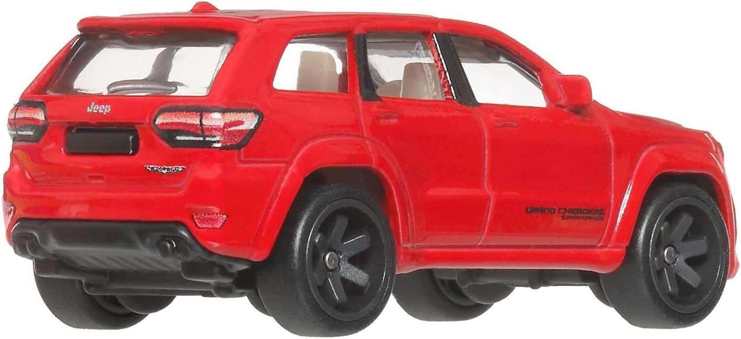 Hot Wheels Jeep Grand Cherokee Trackhawk 1:64 rojo deportivo - Chido Toys