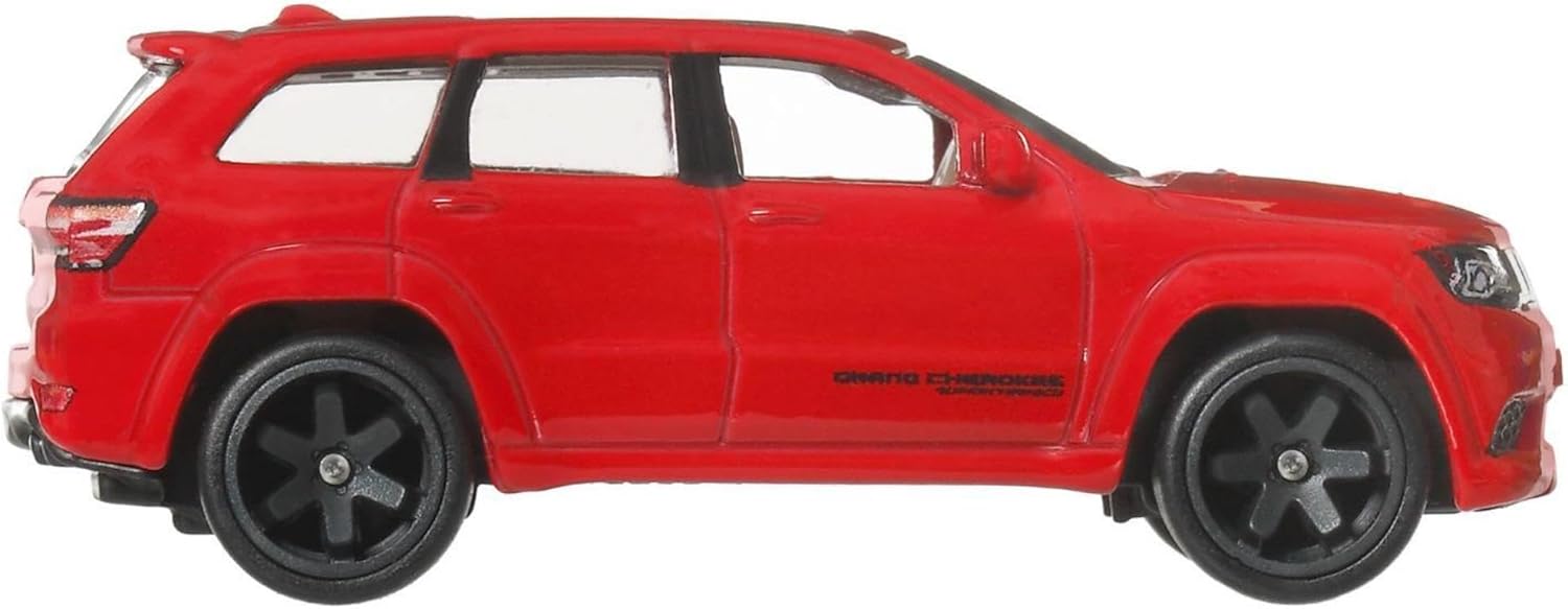 Hot Wheels Jeep Grand Cherokee Trackhawk 1:64 rojo deportivo - Chido Toys