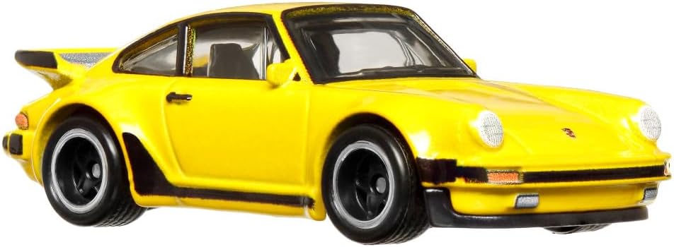Hot Wheels Premium Boulevard Porsche 911 Turbo 930 Amarillo – Colección Real Riders - Chido Toys