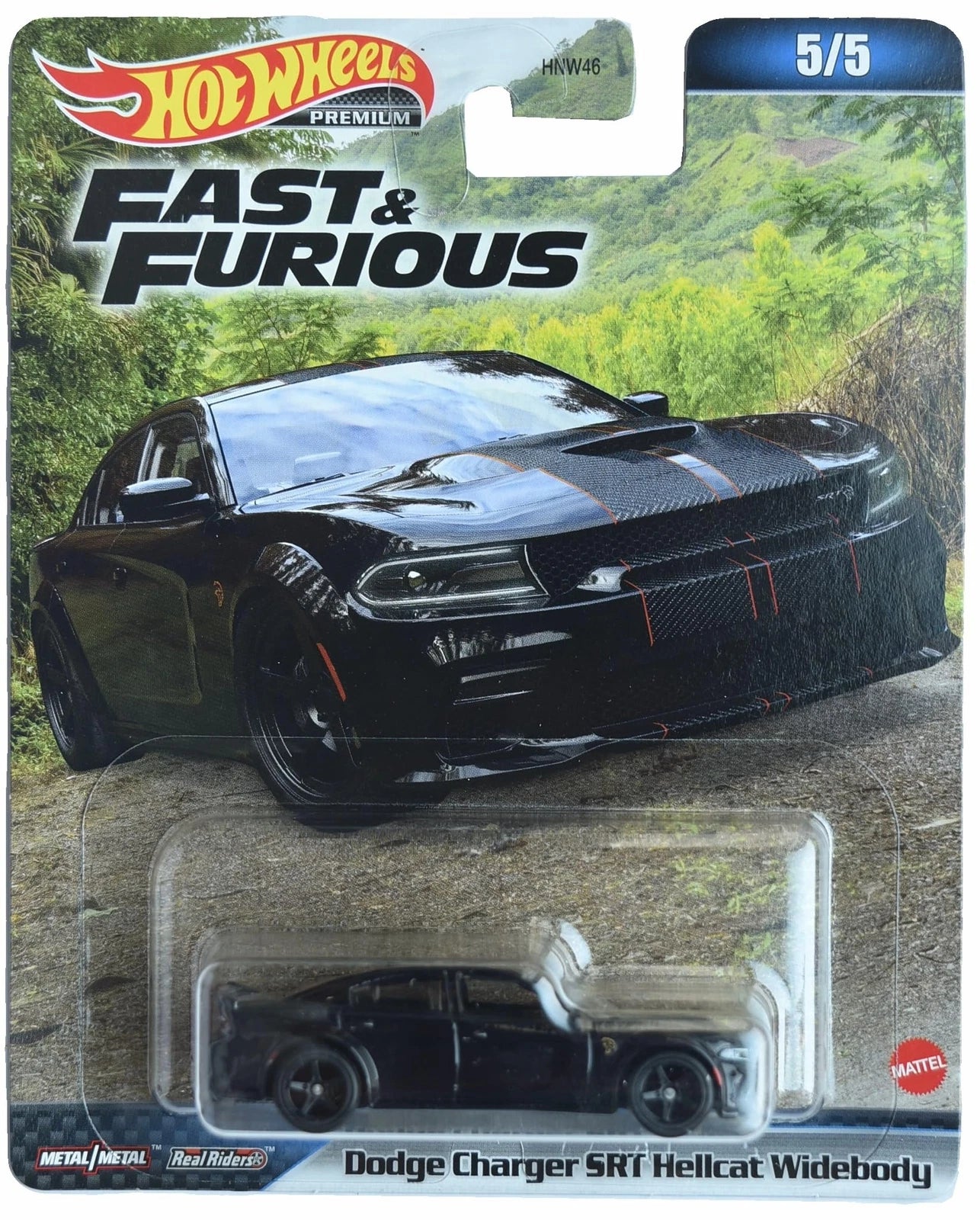 Hot Wheels Premium Dodge Charger SRT Hellcat Widebody 1:64 Metal/Metal - Chido Toys