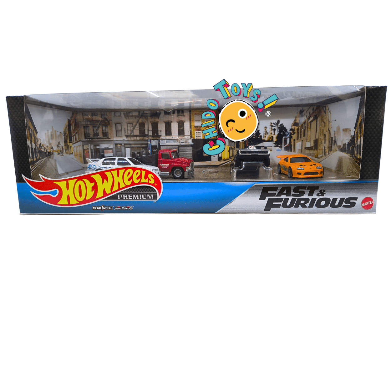 Hot Wheels Premium Fast & Furious Diorama 1:64 – Metal/Metal · Real Riders · 2019 – Caja sellada - ENVÍO GRATIS - Chido Toys