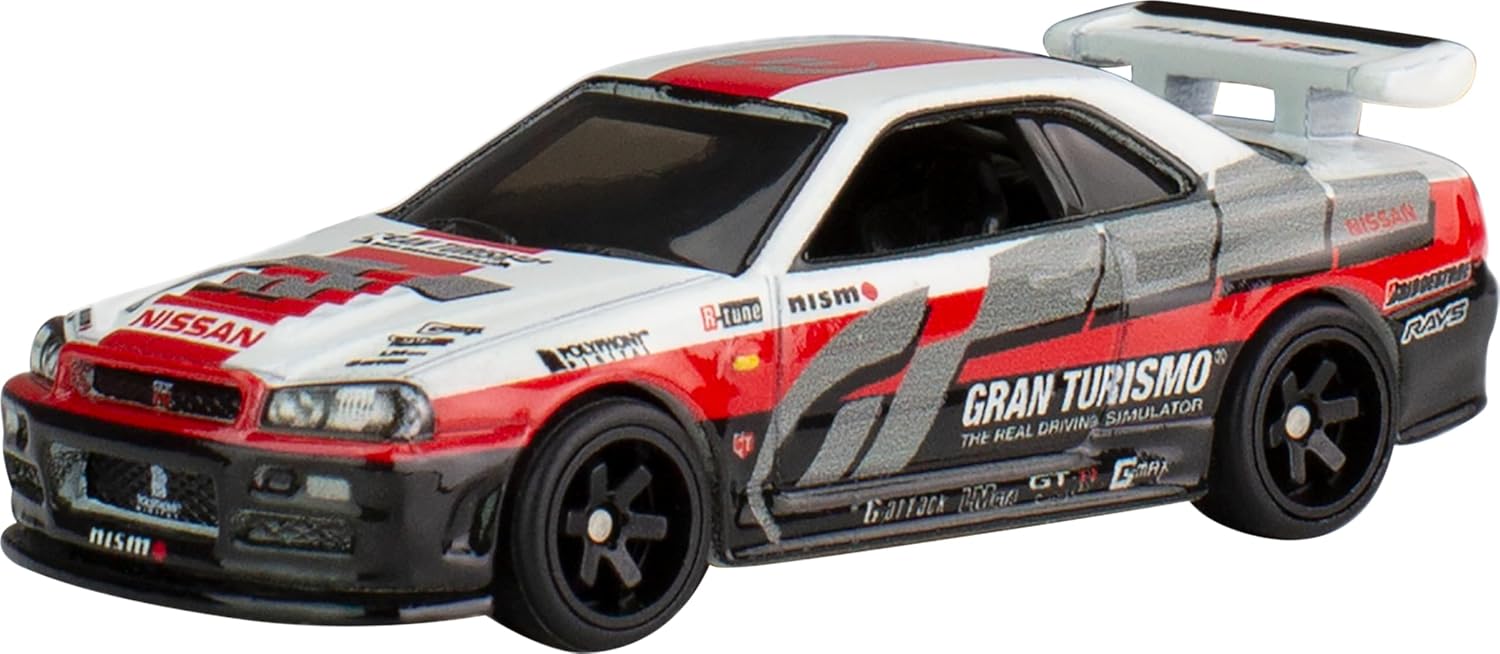 Hot Wheels Premium Nissan Skyline GT-R BNR34 Gran Turismo 7 1:64 - Chido Toys