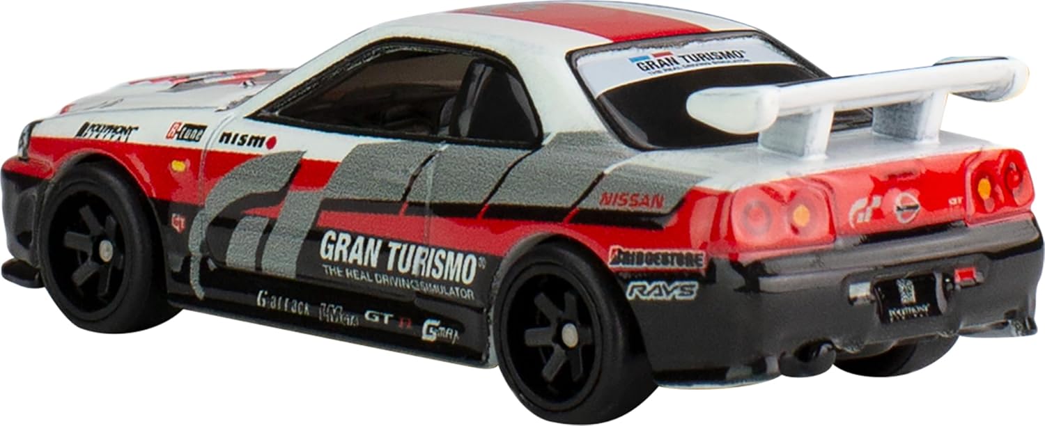 Hot Wheels Premium Nissan Skyline GT-R BNR34 Gran Turismo 7 1:64 - Chido Toys