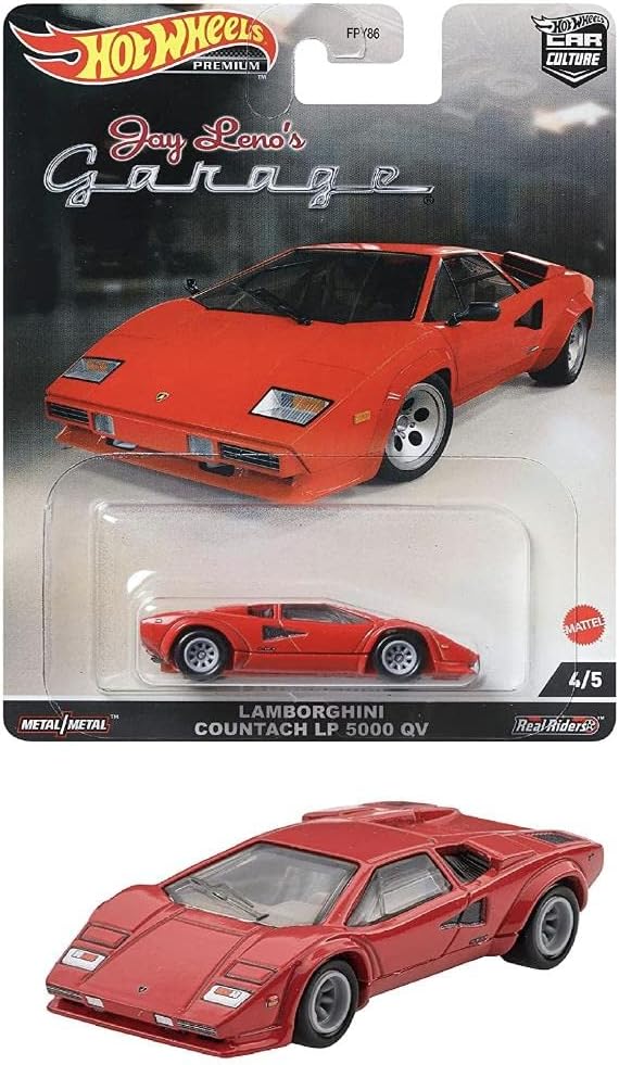 Hot Wheels Premium, Pareja Lamborghini Countach LP 500 QV & Yenko Stinger - Chido Toys