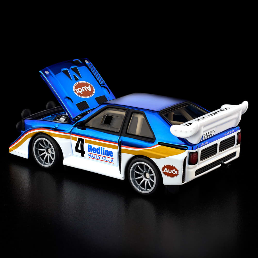 Hot Wheels RLC 1985 Audi Sport quattro S1 1:64 Spectraflame Otto Blue - Chido Toys