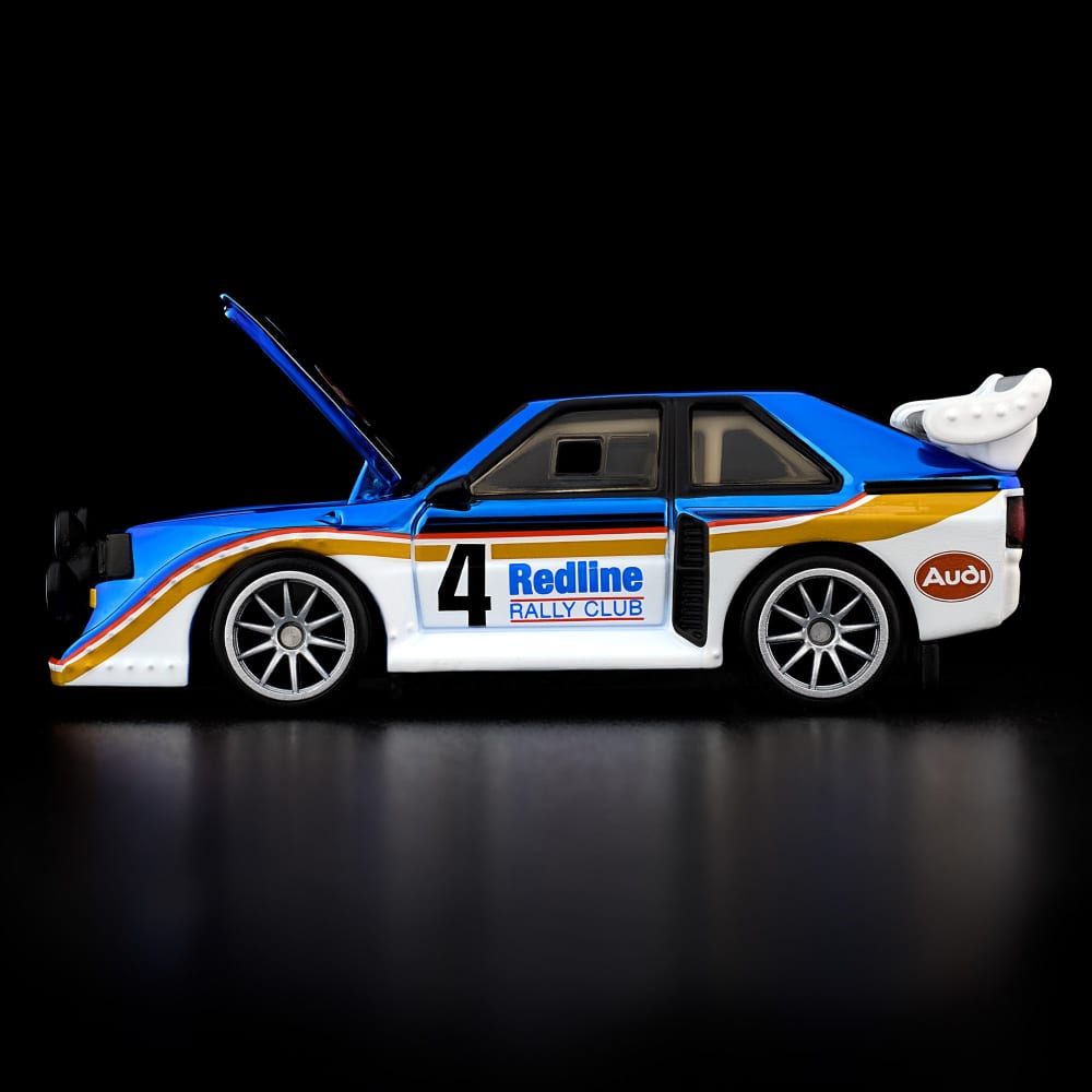 Hot Wheels RLC 1985 Audi Sport quattro S1 1:64 Spectraflame Otto Blue - Chido Toys