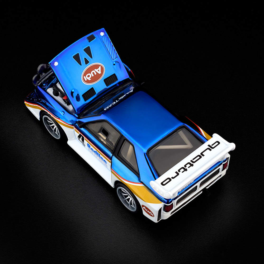 Hot Wheels RLC 1985 Audi Sport quattro S1 1:64 Spectraflame Otto Blue - Chido Toys