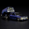 Hot Wheels RLC 1986 Nissan 720 King Cab 1:64 Spectraflame Steel Blue con caja articulada - Chido Toys