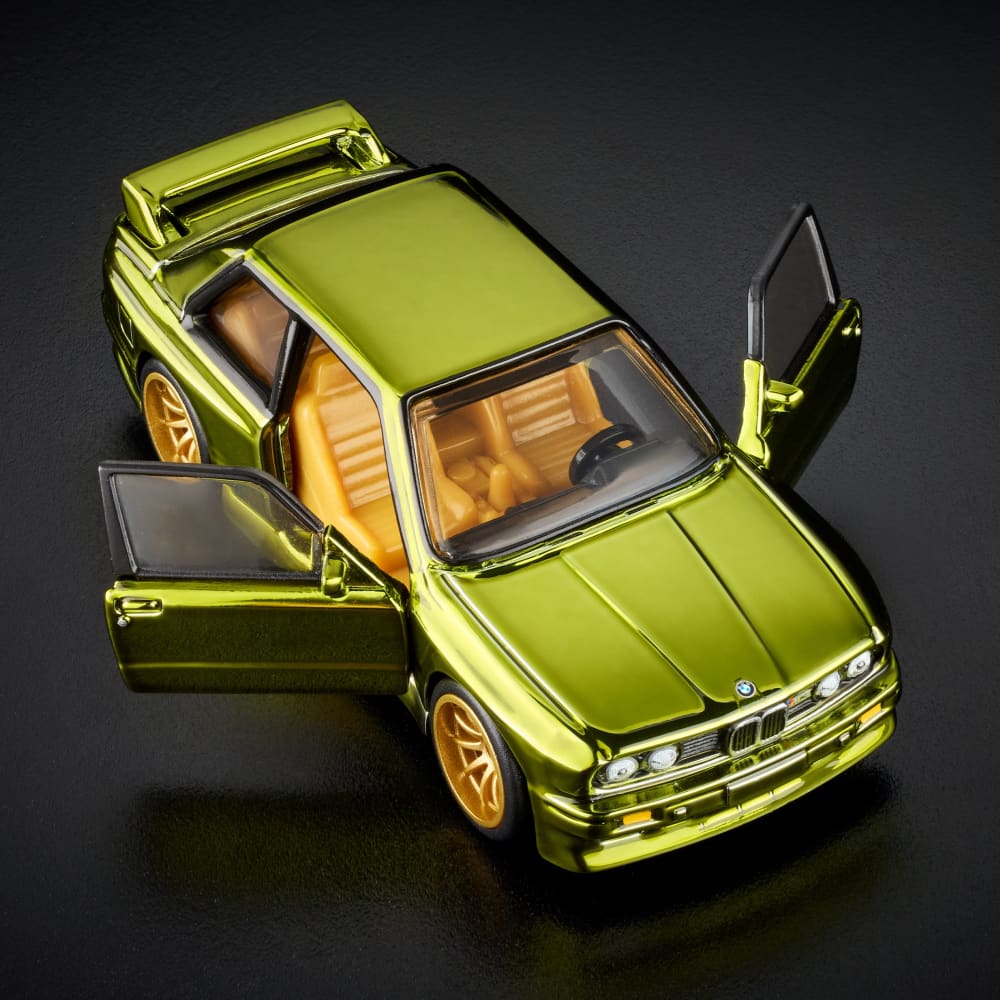 Hot Wheels RLC 1991 BMW M3 E30 1:64 Spectraflame Olive con capelo - Chido Toys