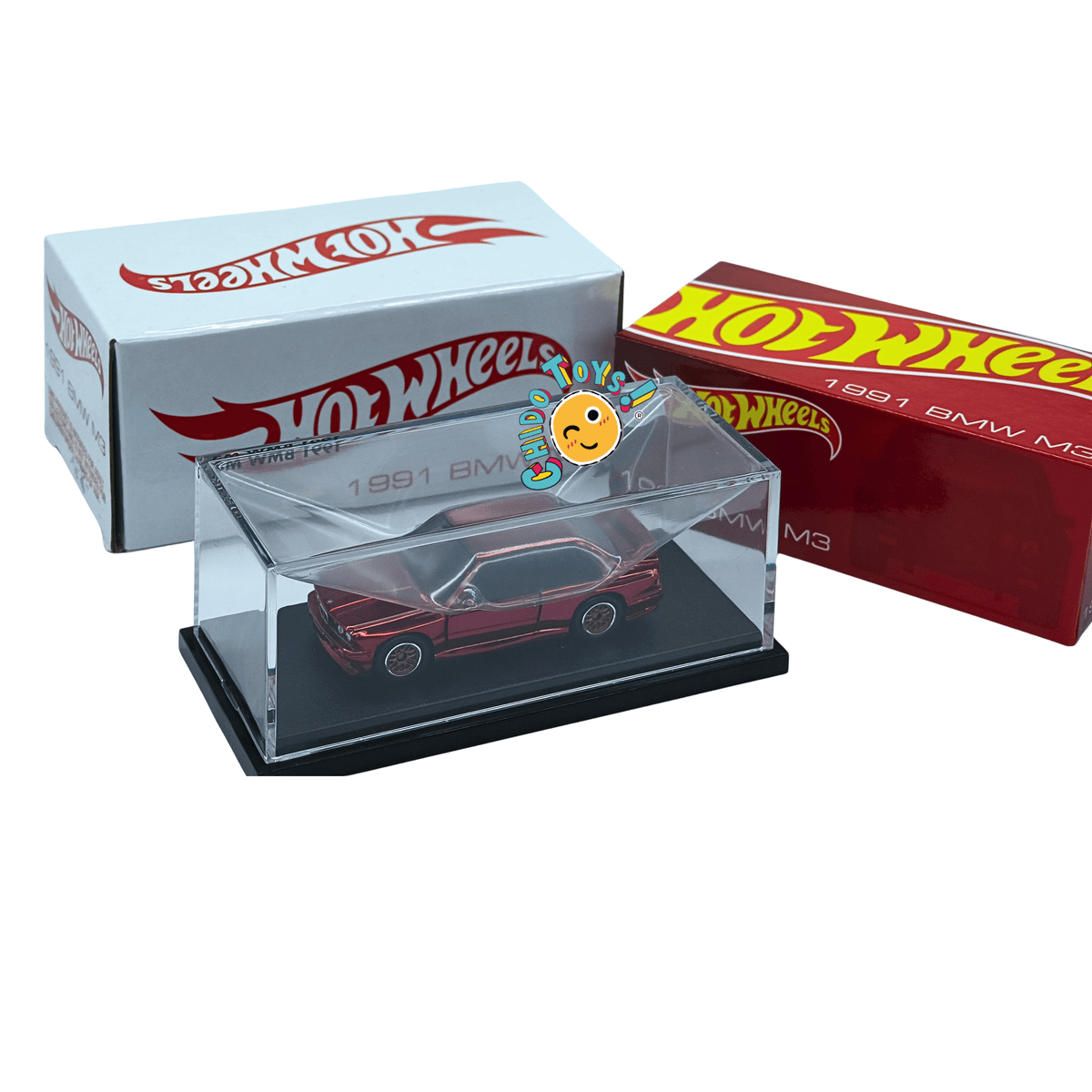 Hot Wheels RLC BMW M3 E30 1991 1:64 Rojo Spectraflame con Puertas Abatibles - Chido Toys