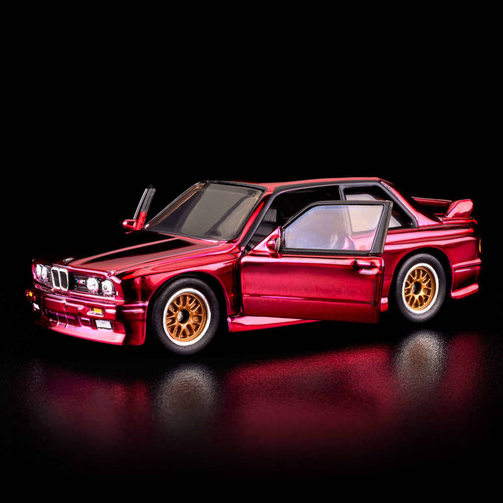 Hot Wheels RLC BMW M3 E30 1991 1:64 Rojo Spectraflame con Puertas Abatibles - Chido Toys