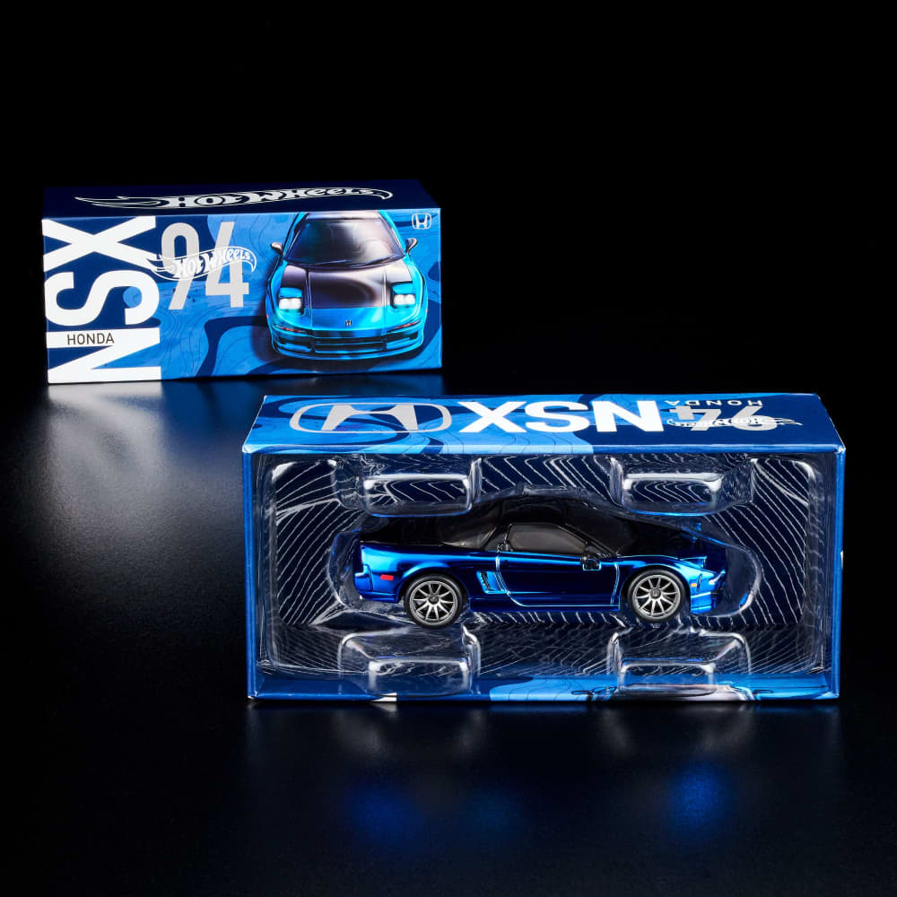Hot Wheels RLC Honda NSX 1:64 Spectraflame Blue con iluminación funcional - Chido Toys