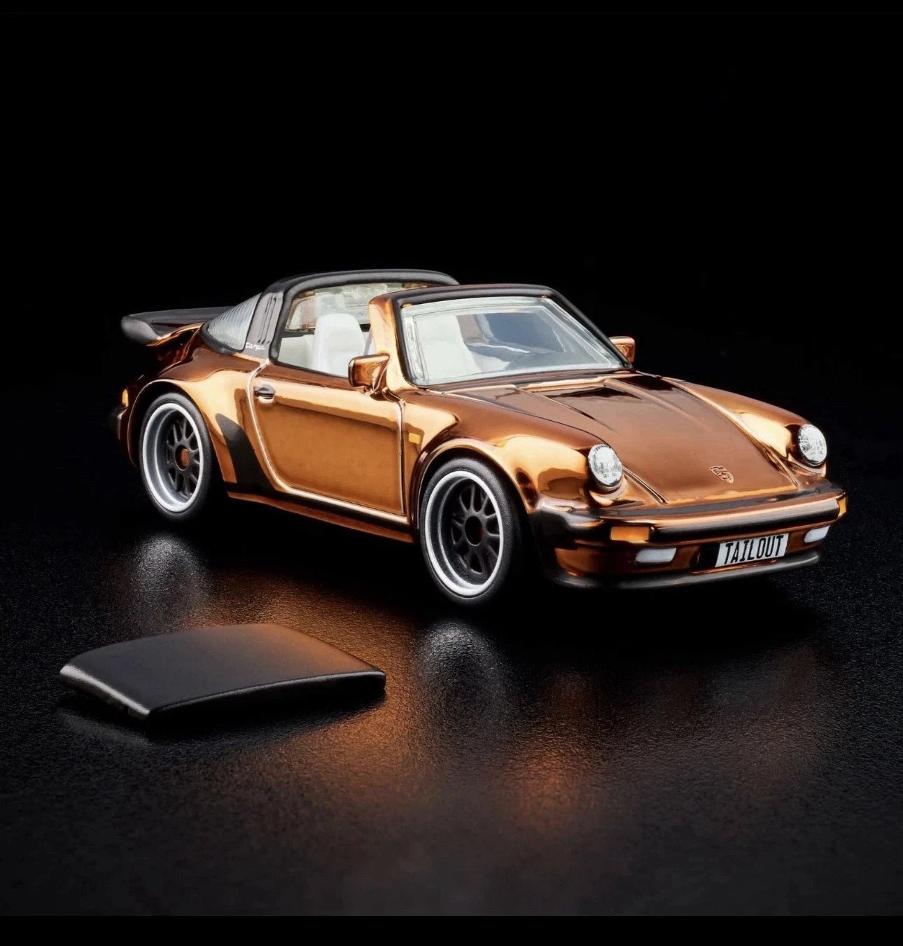 Hot Wheels RLC Porsche 911 Targa Turbo 1:64 Bronce - Chido Toys