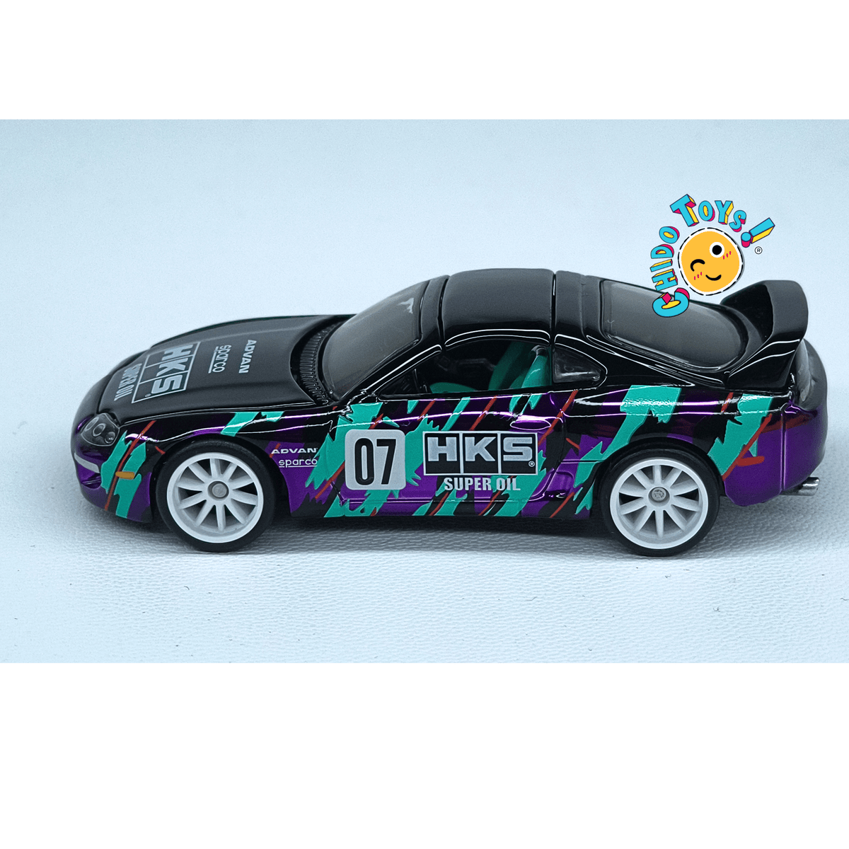 Hot Wheels RLC sELECTIONs 1997 Toyota Supra 1:64 Spectraflame Dark Purple HKS - Chido Toys