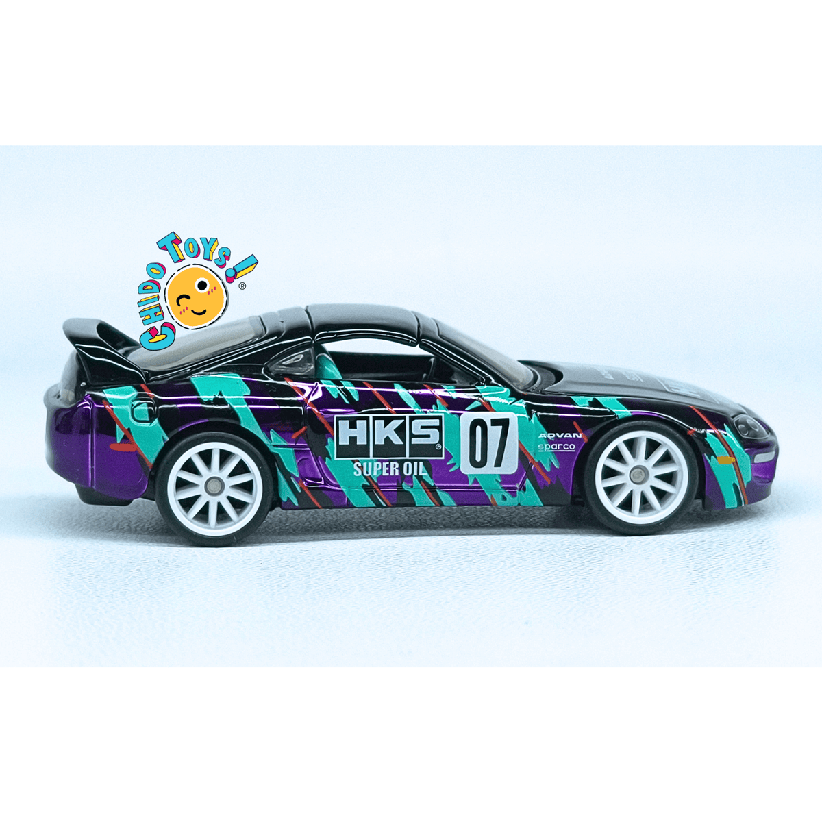 Hot Wheels RLC sELECTIONs 1997 Toyota Supra 1:64 Spectraflame Dark Purple HKS - Chido Toys