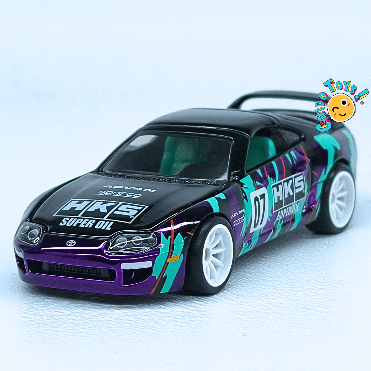 Hot Wheels RLC sELECTIONs 1997 Toyota Supra 1:64 Spectraflame Dark Purple HKS - Chido Toys