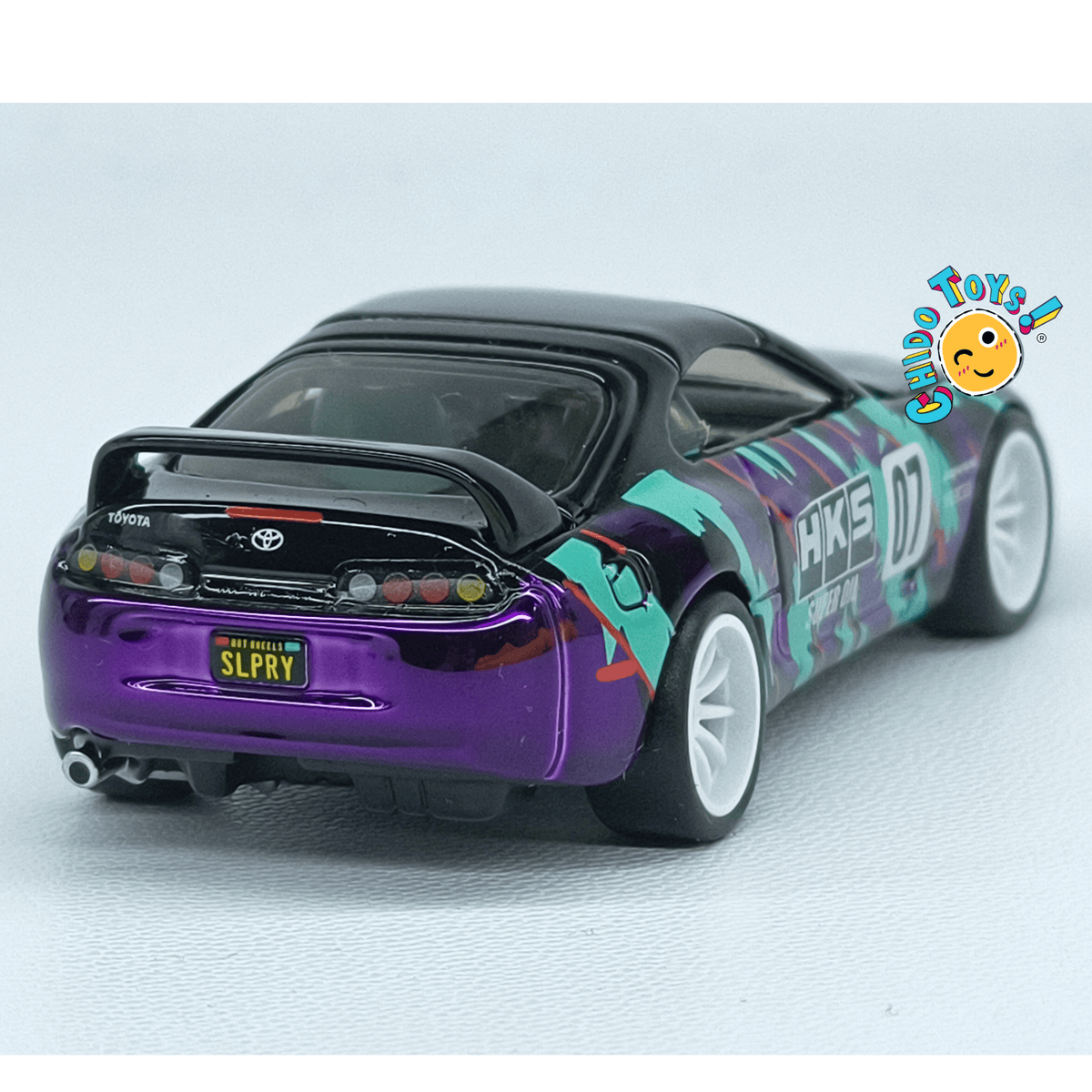 Hot Wheels RLC sELECTIONs 1997 Toyota Supra 1:64 Spectraflame Dark Purple HKS - Chido Toys