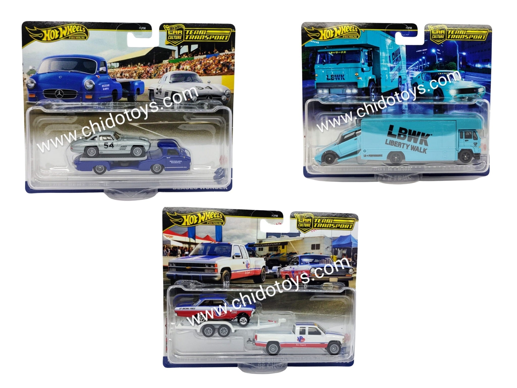 Hot Wheels Team Transport #68, #69 y #70 - Chido Toys