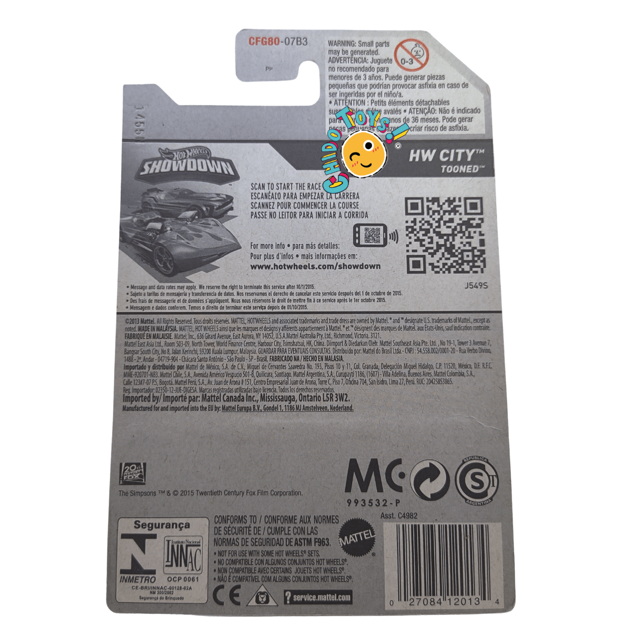 Hot Wheels The Simpsons Family Car 1:64 rosa HW City 2013 - Chido Toys