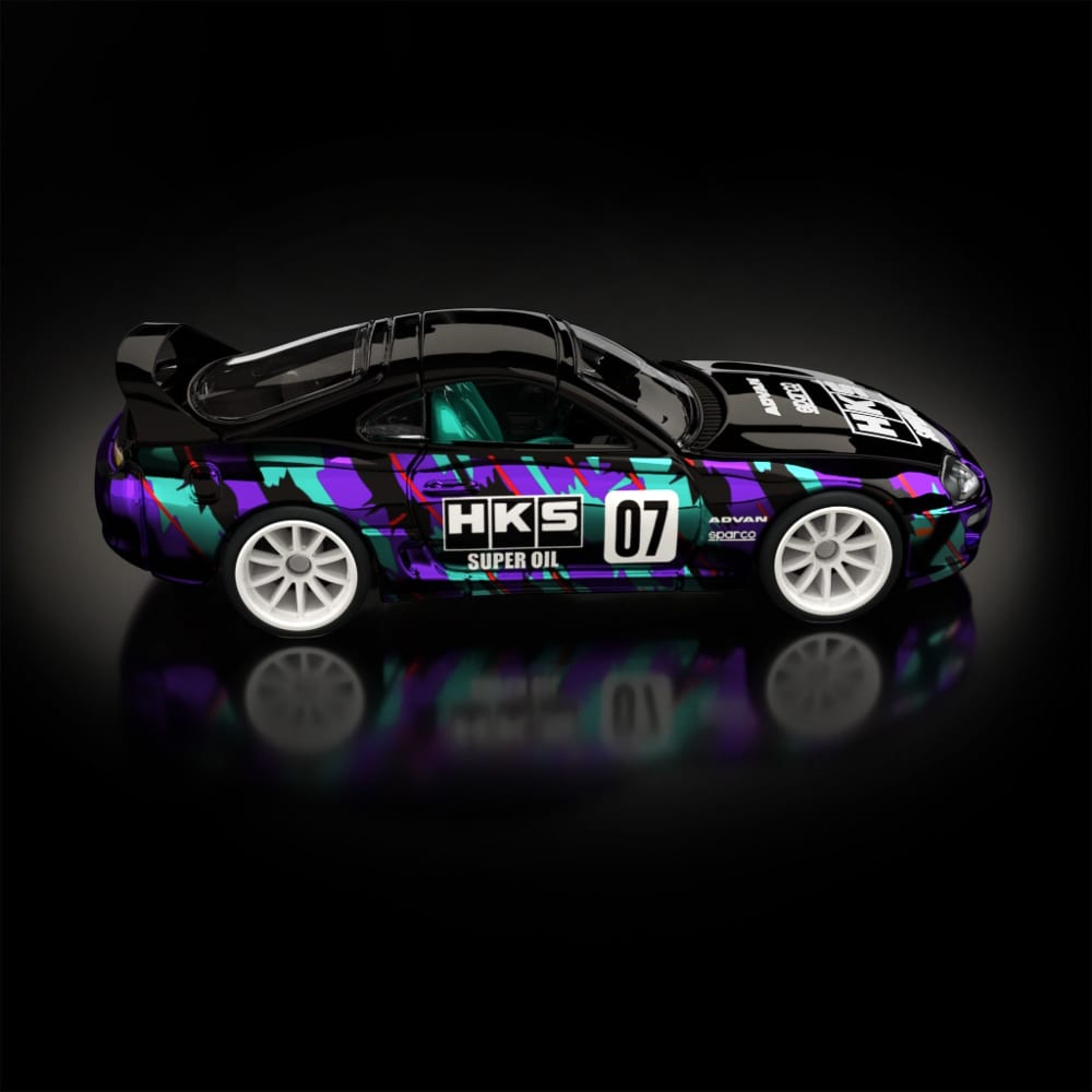 Hot Wheels RLC sELECTIONs 1997 Toyota Supra 1:64 Spectraflame Dark Purple HKS