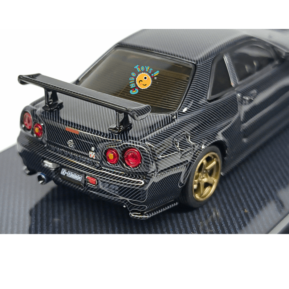 Inno64 Nissan Skyline GT-R R34 Z-Tune 1:64 Full Carbon MDE 2023 - Chido Toys