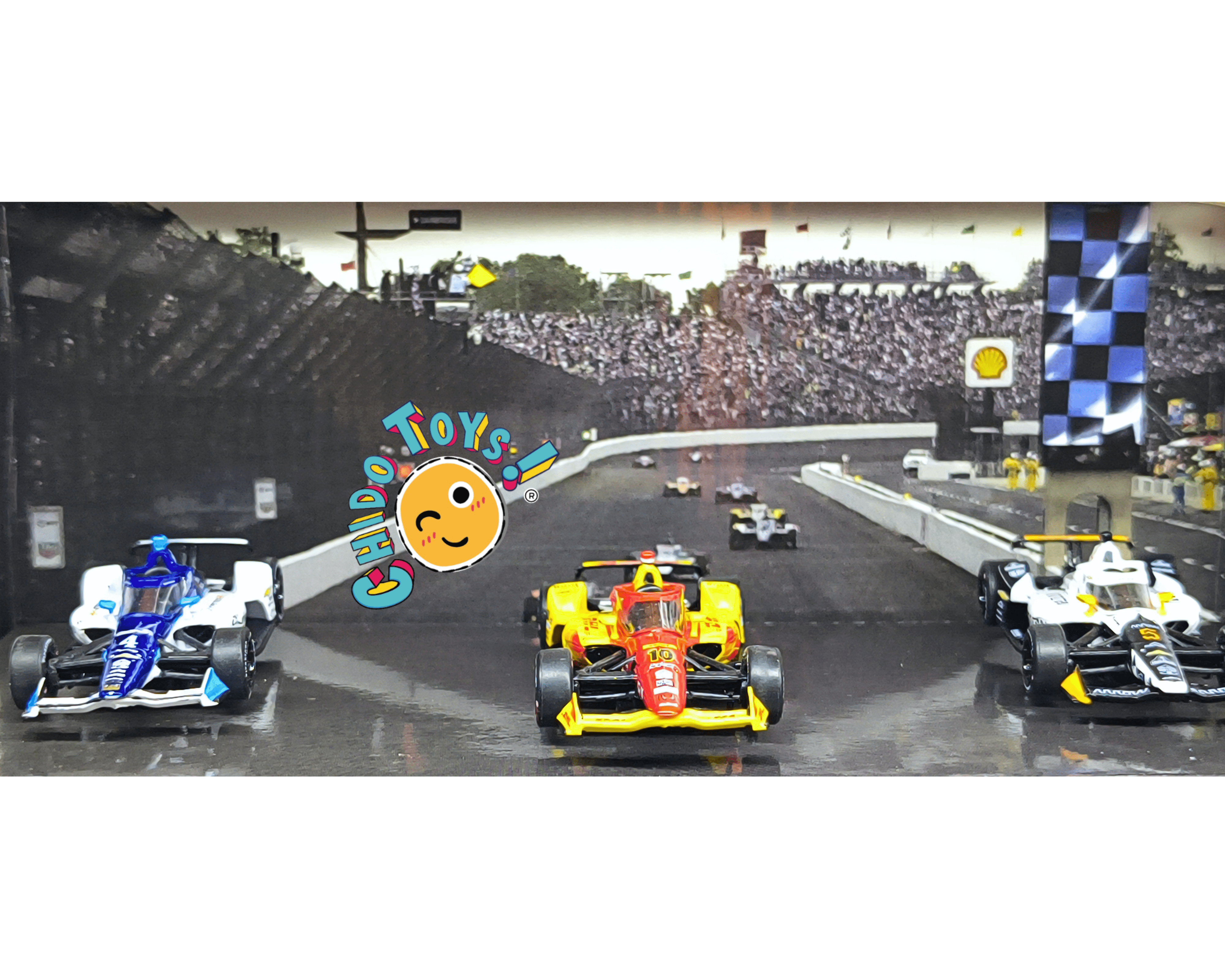 IXO America Indy 500 Set 3 Autos 1:64 Edición Limitada - Chido Toys