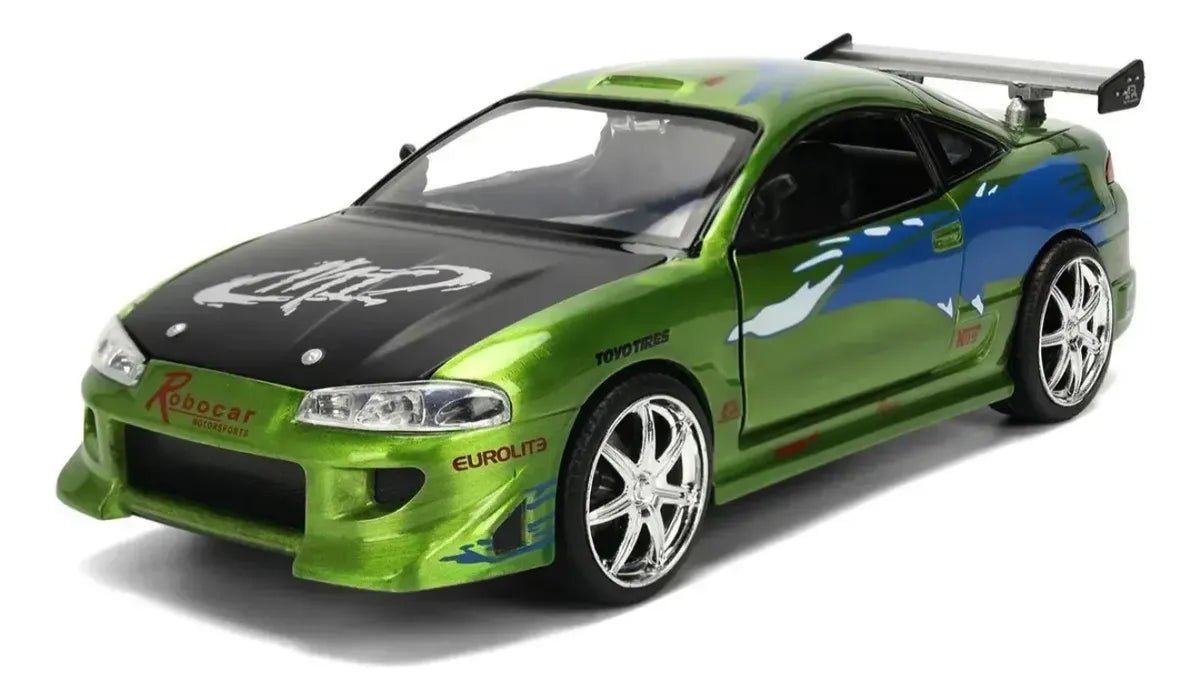 Jada Brian’s Mitsubishi Eclipse 1:32 Fast & Furious Verde - Chido Toys