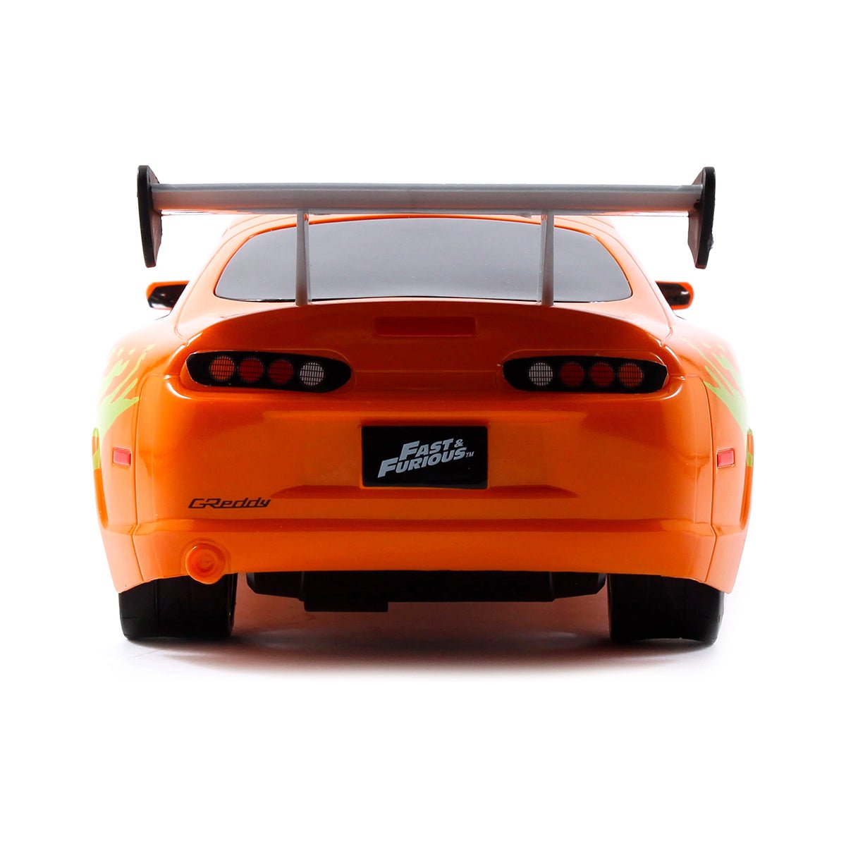 Jada Brian’s Toyota Supra R/C escala 1:16 naranja Turbo Boost - Chido Toys