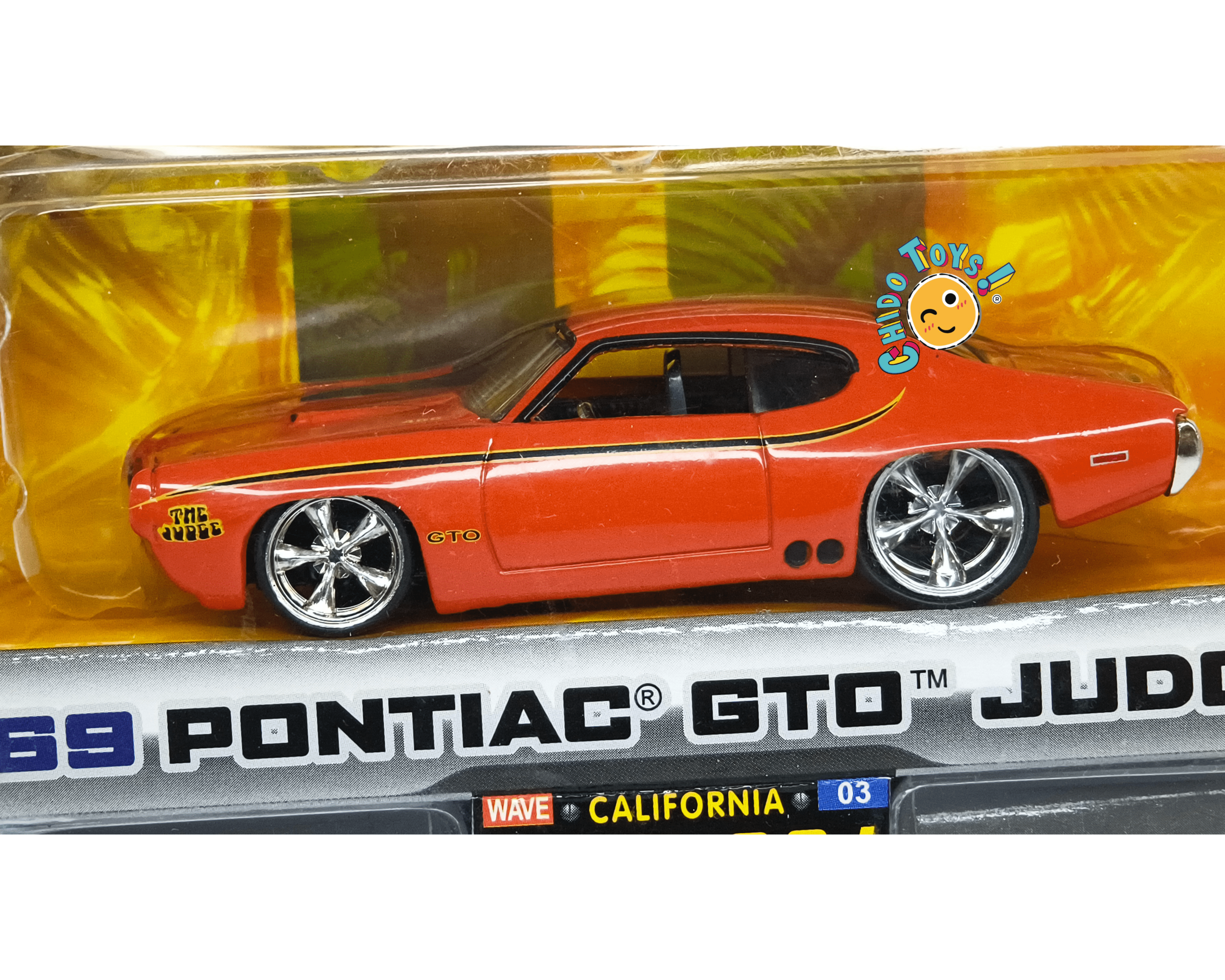 Jada Dub City 1969 Pontiac GTO Judge 1:64 naranja clásico - Chido Toys