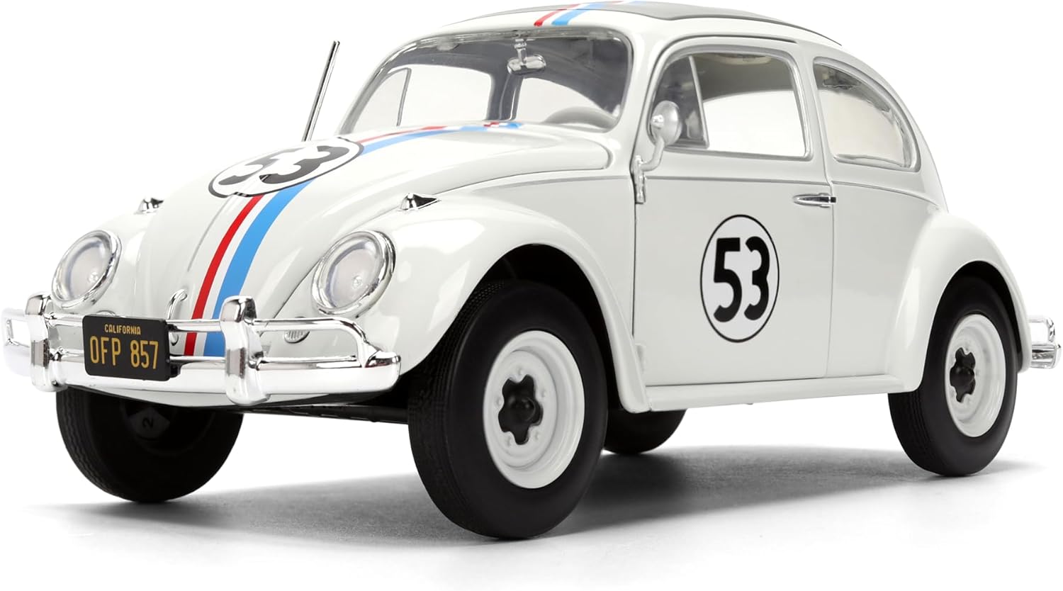 Jada Herbie Volkswagen Beetle 1:24 clásico blanco con accesorios - Chido Toys