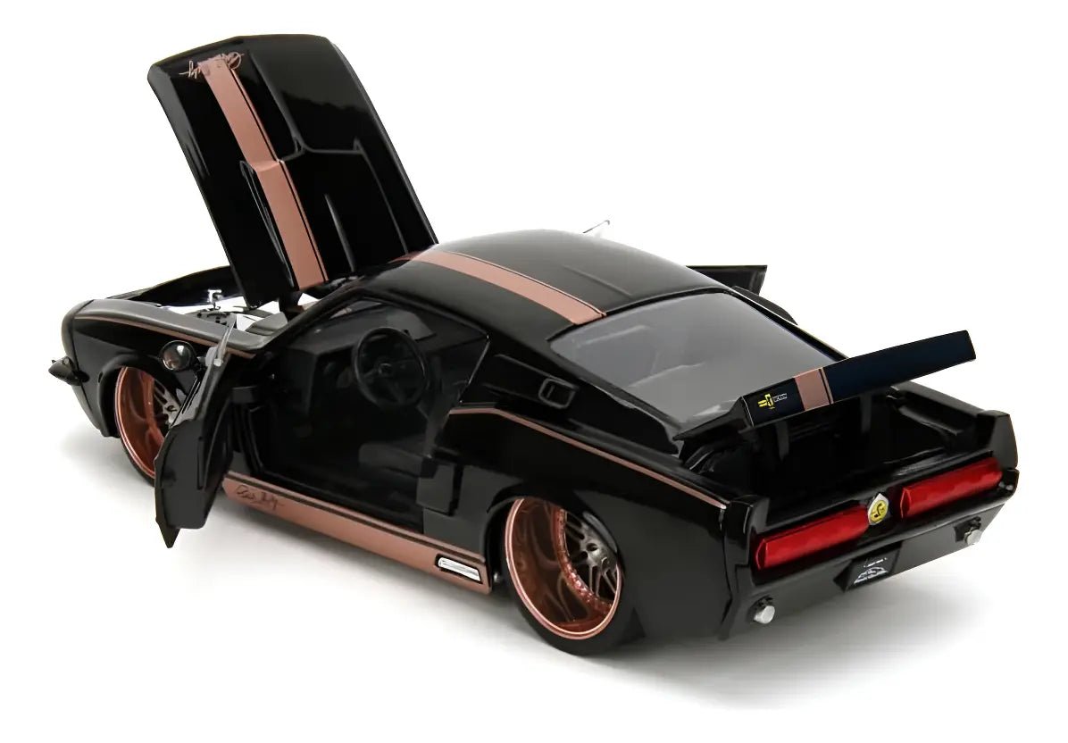 Jada Pink Slips Shelby GT500 1967 1:24 Negro con rines Rose Gold - Chido Toys