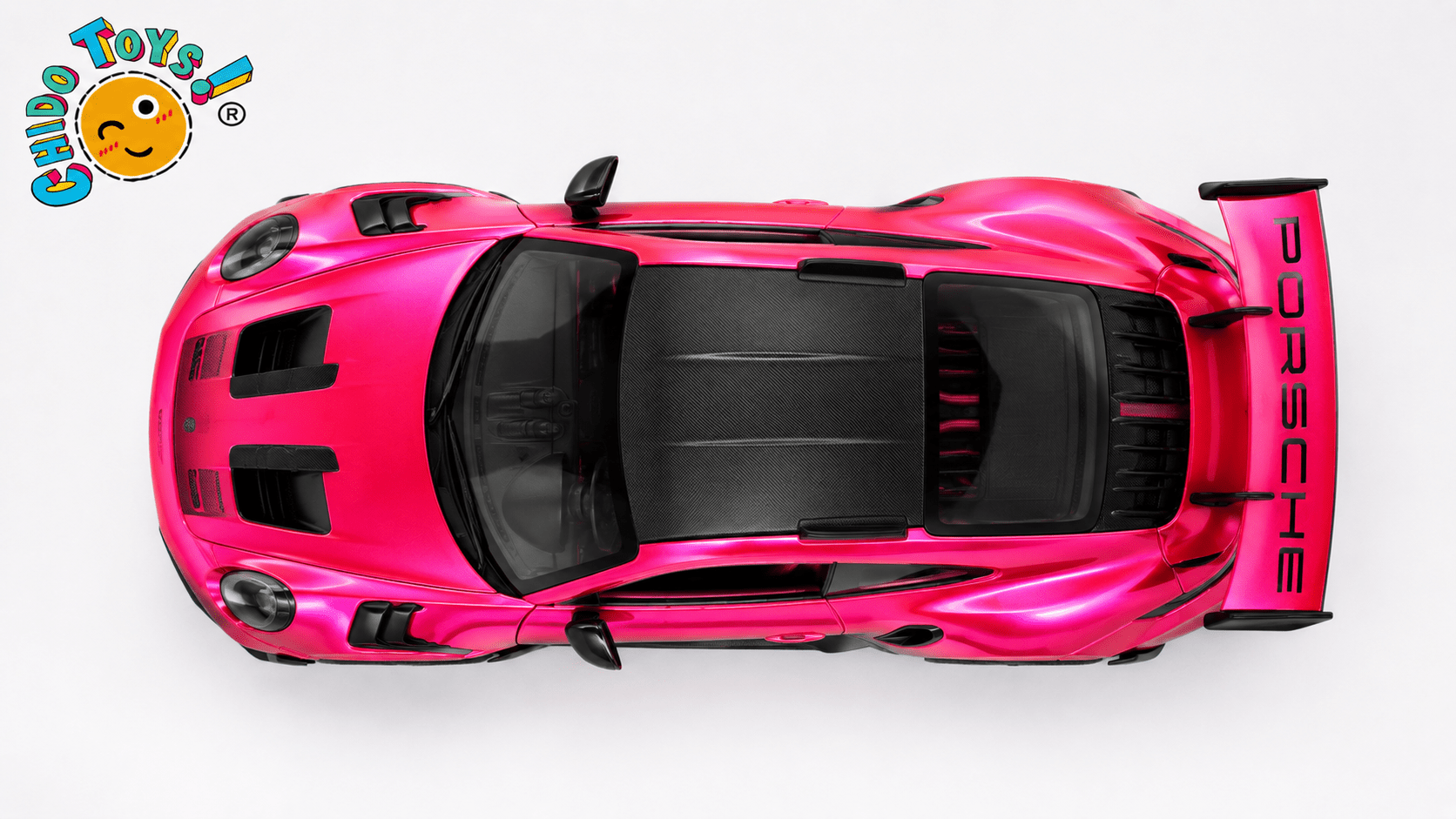 Jada Porsche 911 GT3 RS 992 Pink Slips 1:24 rosa cromado - Chido Toys