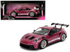 Jada Toys Porsche 911 GT3 RS Pink Slips 1:18 Metallic Cabernet con puertas abatibles - Chido Toys