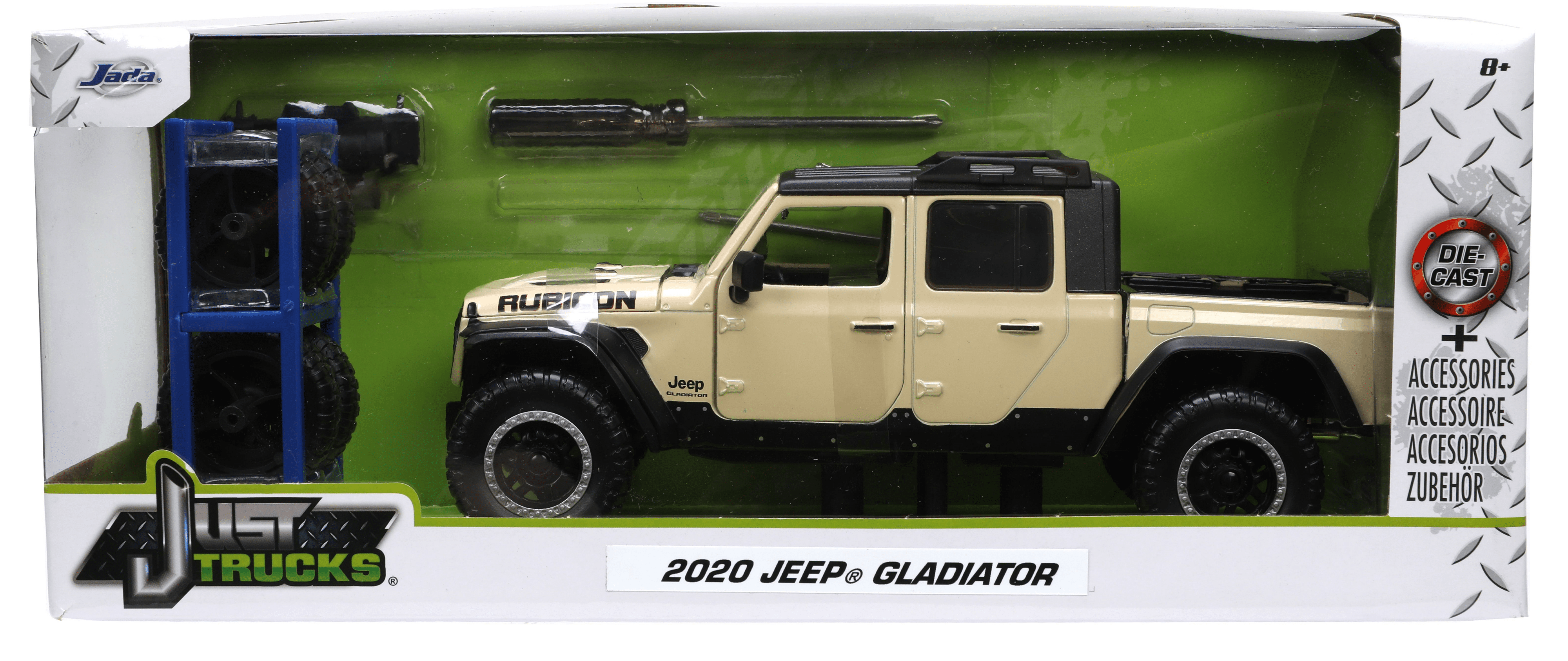 Jeep Gladiator Rubicon 1:24 de Jada - Personalización y Aventura para Regalo o Colección - Chido Toys