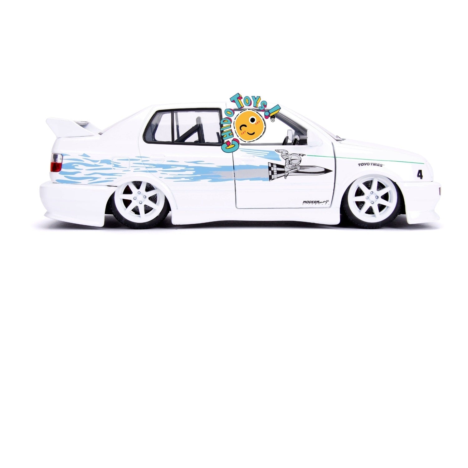 Jetta 1995 Brian´s a escala 1/24, Fast & Furious, Modelo Coleccionable de Metal con Detalles Realistas - Chido Toys