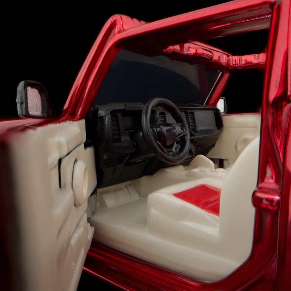 Hot Wheels RLC 2021 Ford Bronco 1:64 Spectraflame Red con puertas y techo removibles