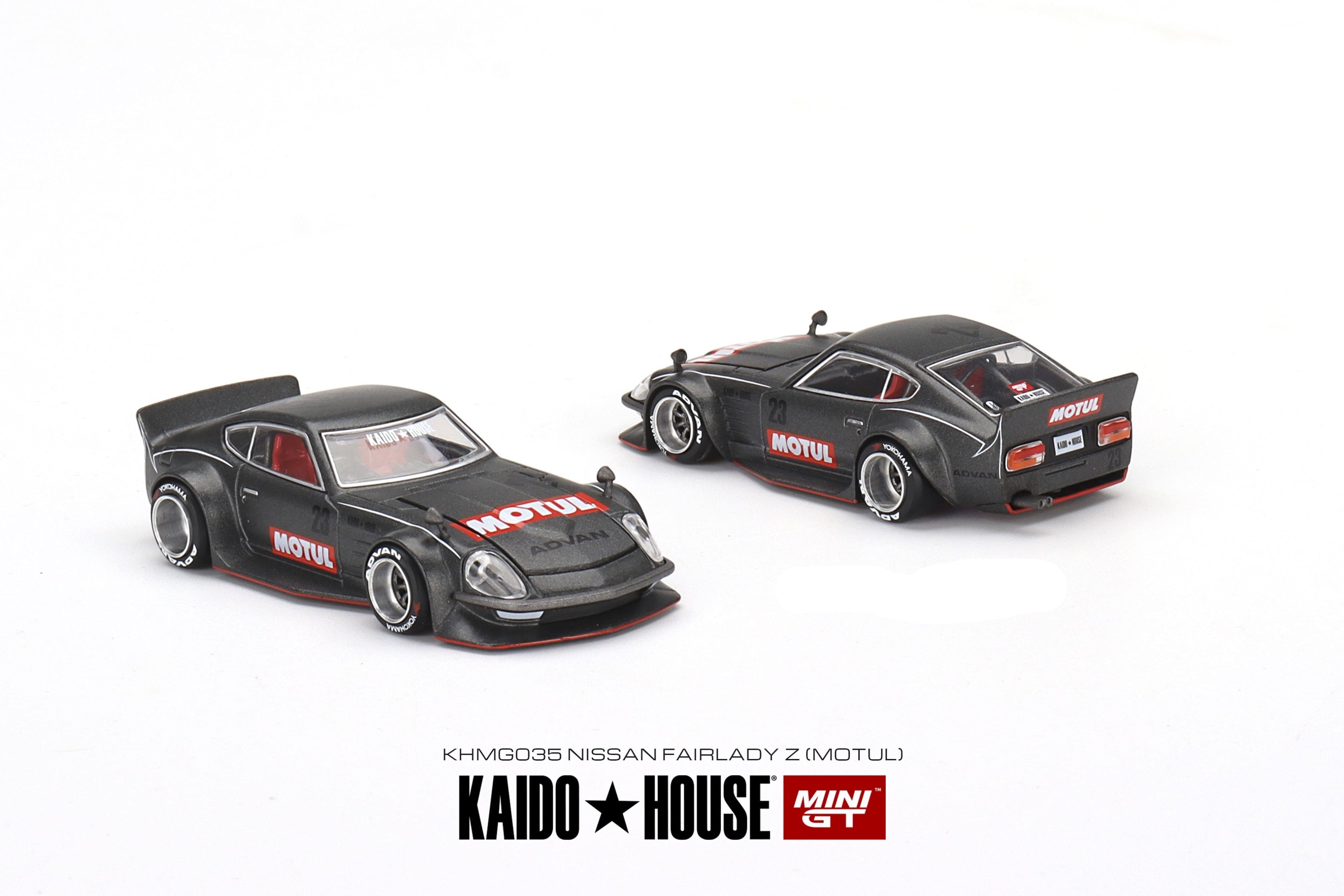 Kaido House 035 Nissan Fairlady Z Motul 1:64 gris mate - Chido Toys