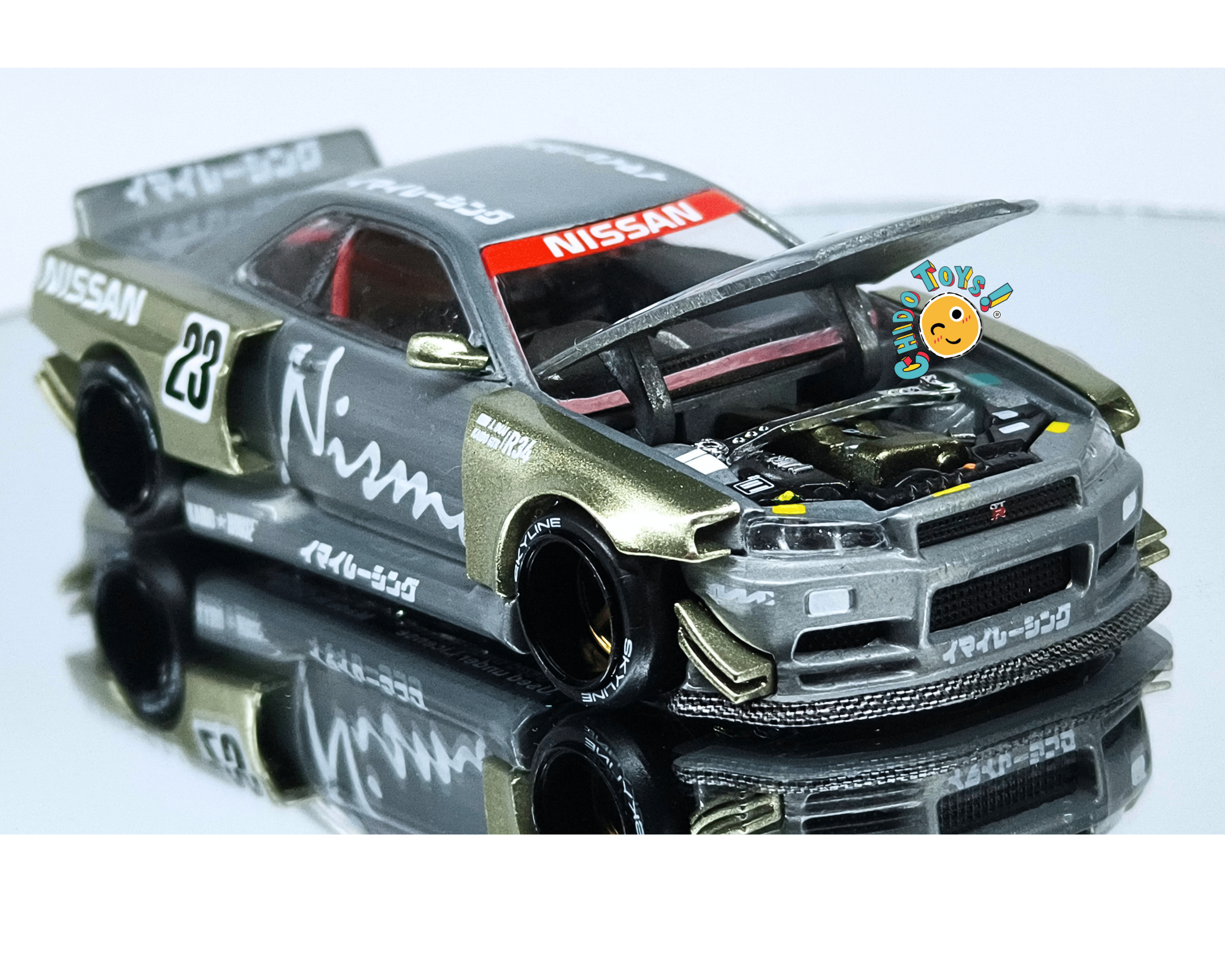Kaido House #103 Nissan Skyline GT-R R34 Nismo CHASE 1:64 exposed