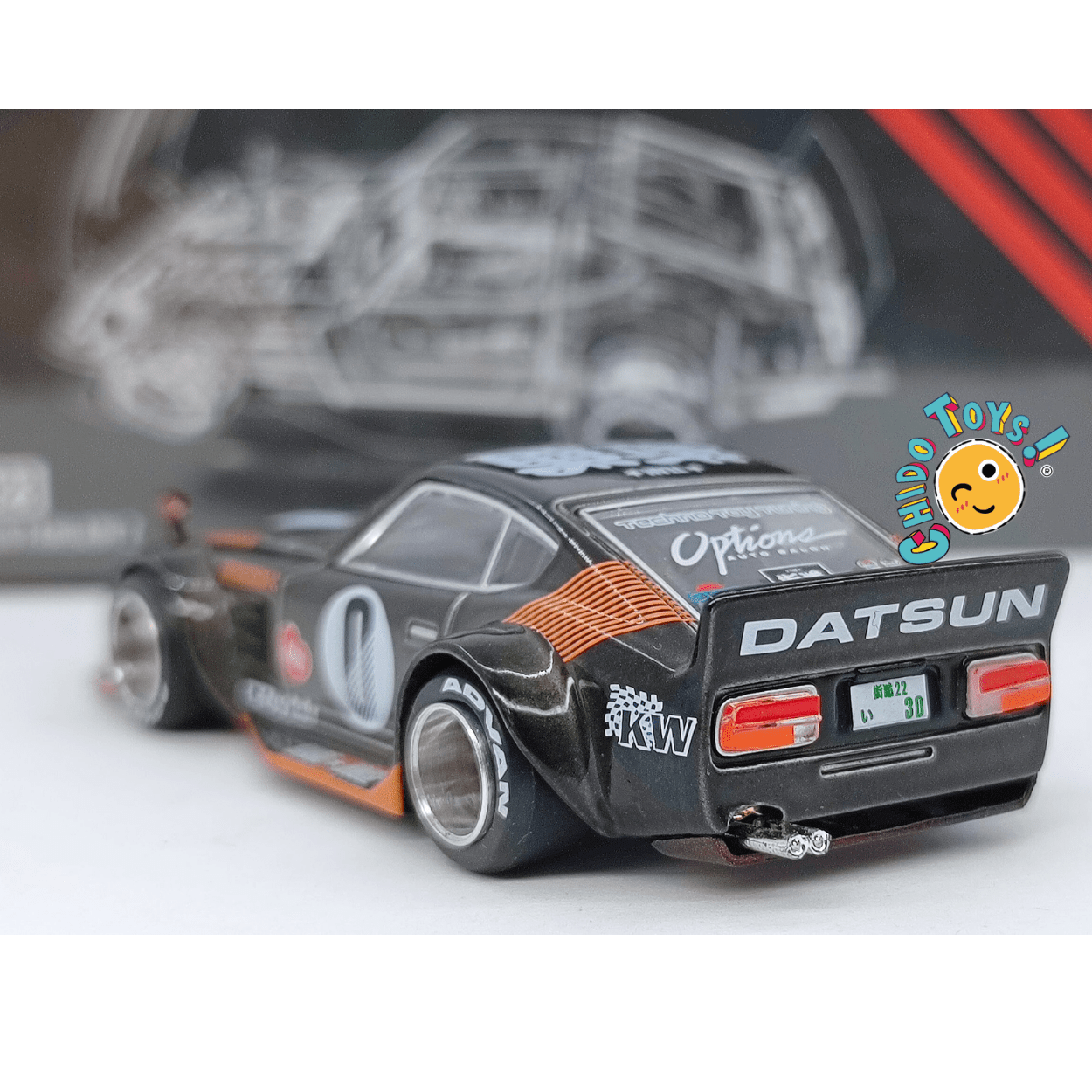 Kaido House × Mini GT Datsun Fairlady Z 023 — CHASE 1:64 (color especial) - Chido Toys