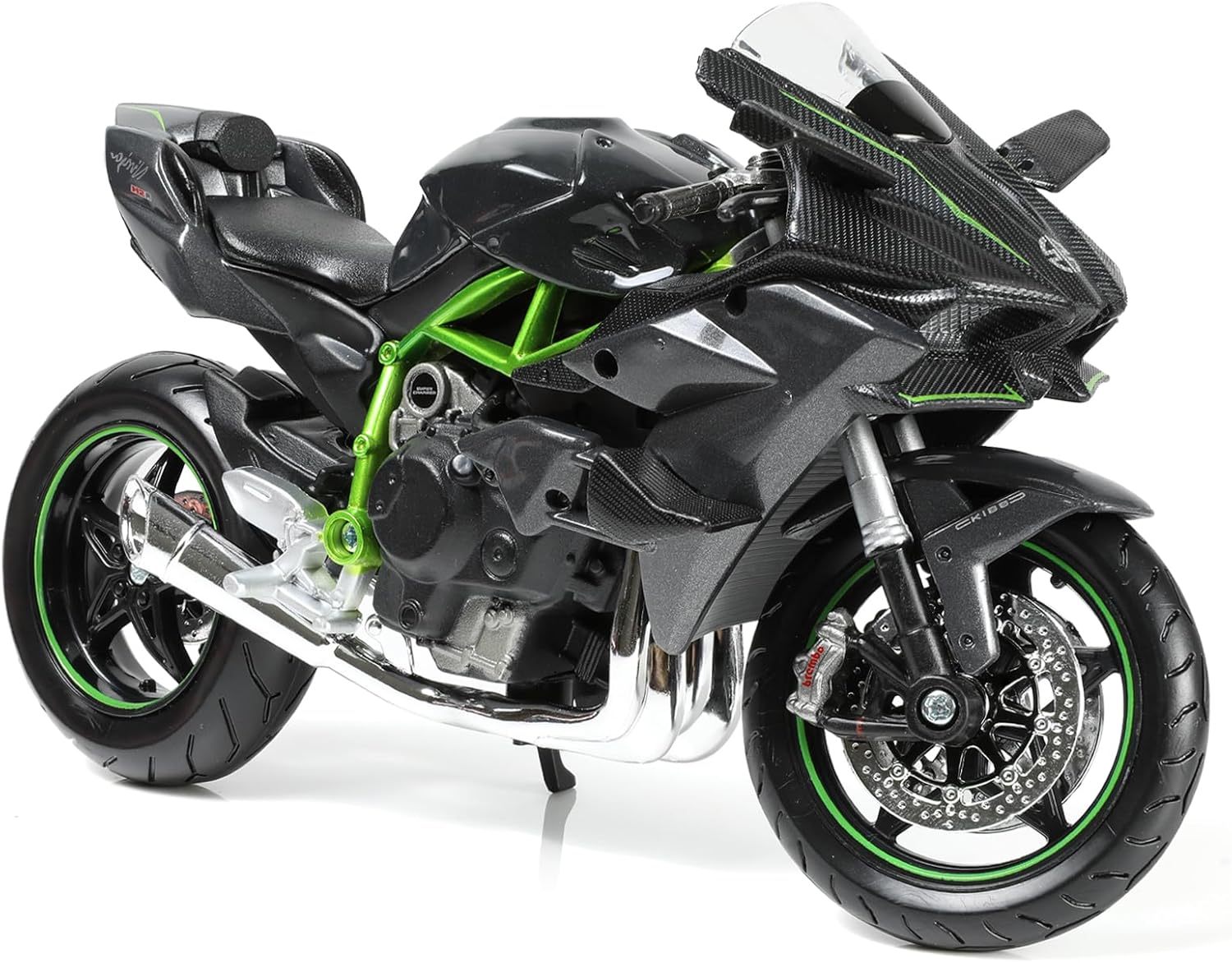 Kawasaki Ninja H2R – Maisto 1:12 con Suspensión y Dirección Funcional - Chido Toys