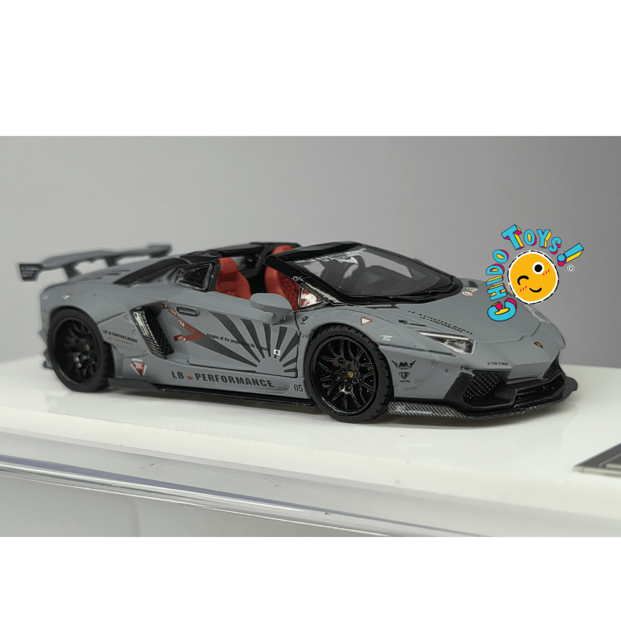 Lamborghini Aventador LP700 - 4 LB★Works Combat Gray Mate 1:64 TPC - Chido Toys