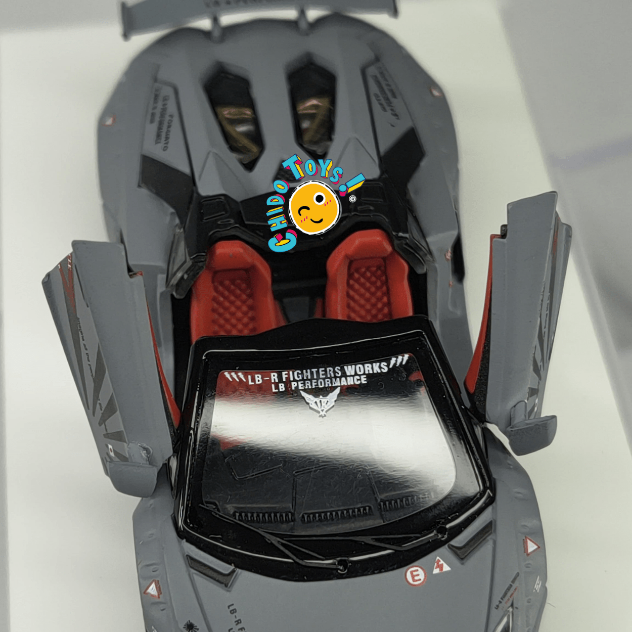 Lamborghini Aventador LP700 - 4 LB★Works Combat Gray Mate 1:64 TPC - Chido Toys