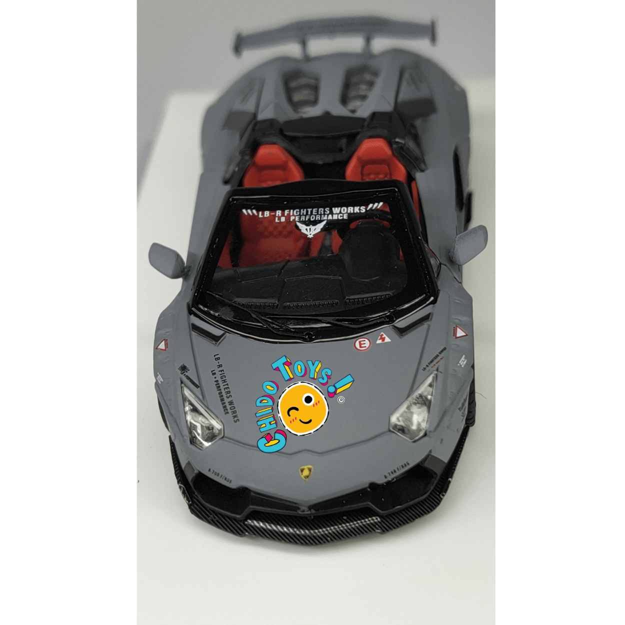 Lamborghini Aventador LP700 - 4 LB★Works Combat Gray Mate 1:64 TPC - Chido Toys