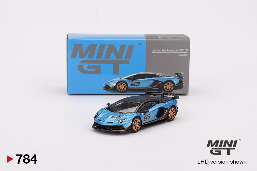 Lamborghini Aventador SVJ 63 “Blu Aegir” – Edición 1:64 de Pura Exclusividad - Chido Toys