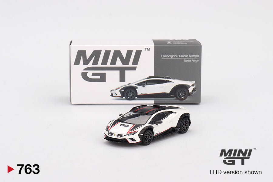 Lamborghini Huracán Sterrato “Blanco Asopo” 1:64 – Mini GT - Chido Toys