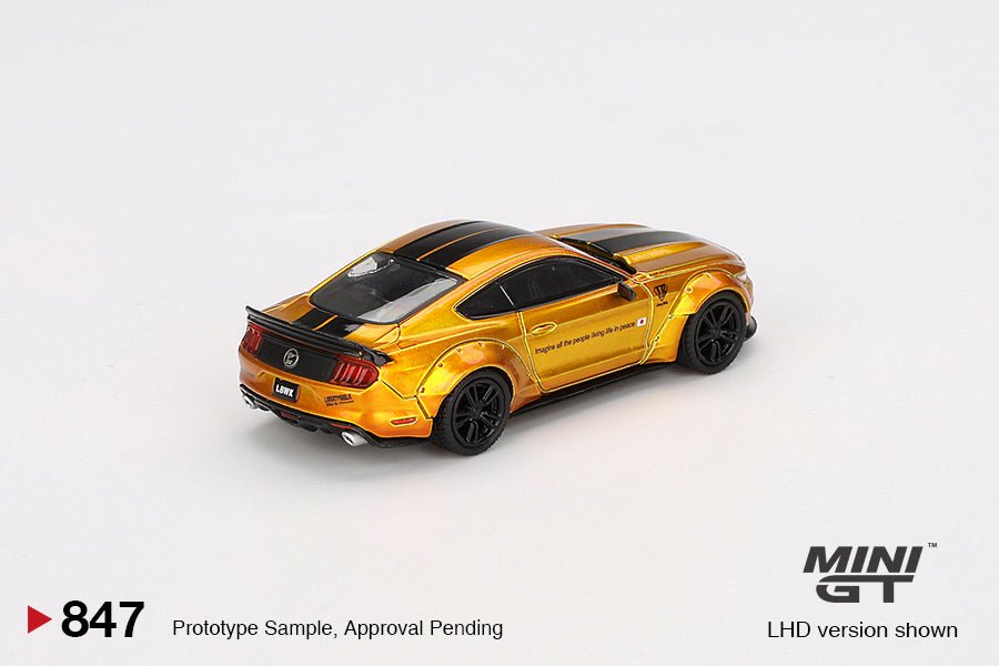 LB - WORKS Ford Mustang Oro – Mini GT 1:64 - Chido Toys