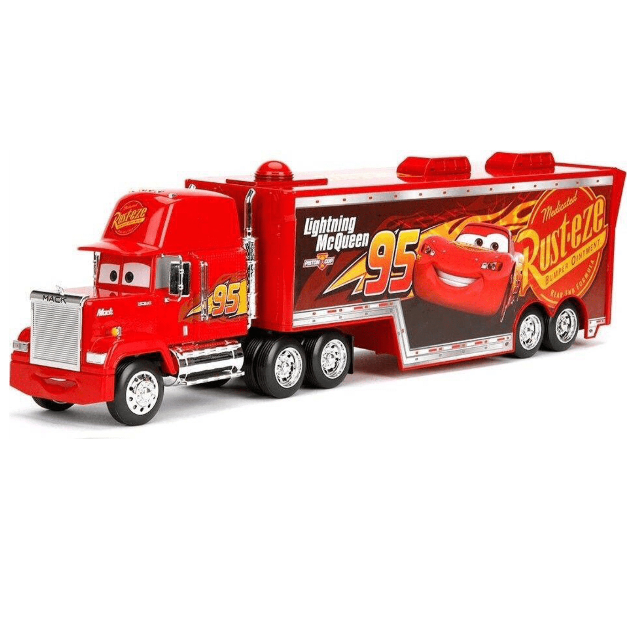 Mack con tráiler Lightning McQueen 95 diecast - Chido Toys