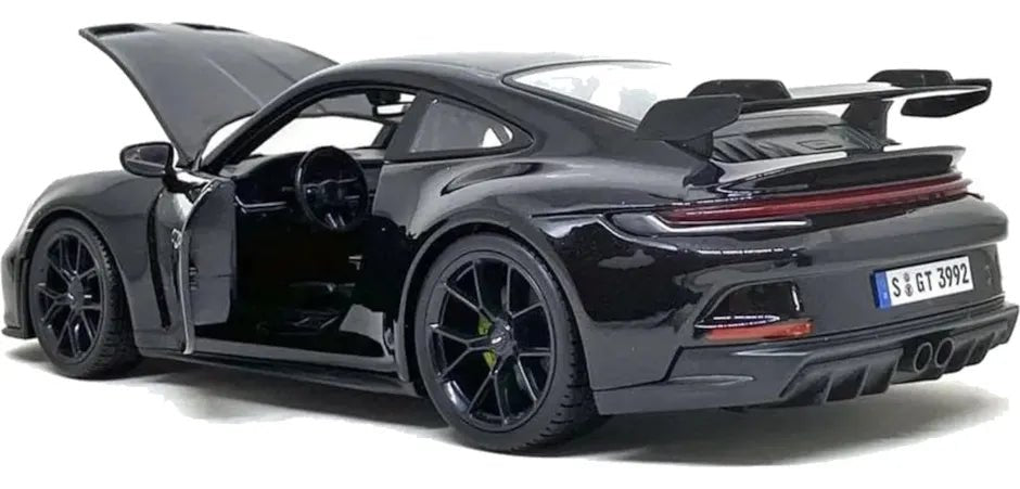 Maisto 2022 Porsche 911 GT3 Special Edition 1:18 negro con apertura de cofre y puertas - Chido Toys