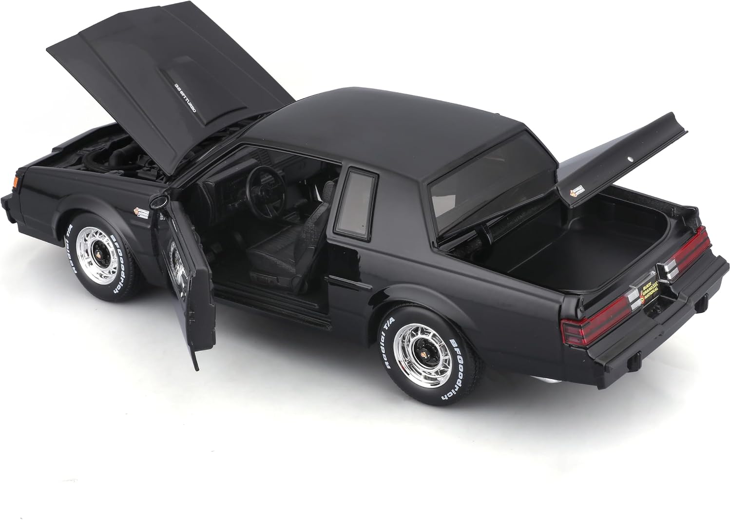 Maisto Buick Grand National 1987 Special Edition 1:18 negro con apertura total - Chido Toys